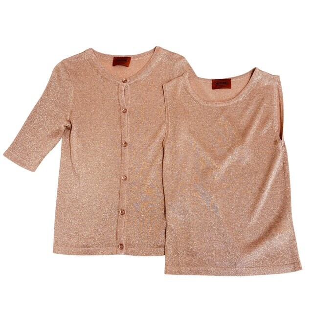 中古 ミッソーニ MISSONI ニット アンサンブル クリーニング済み 五分