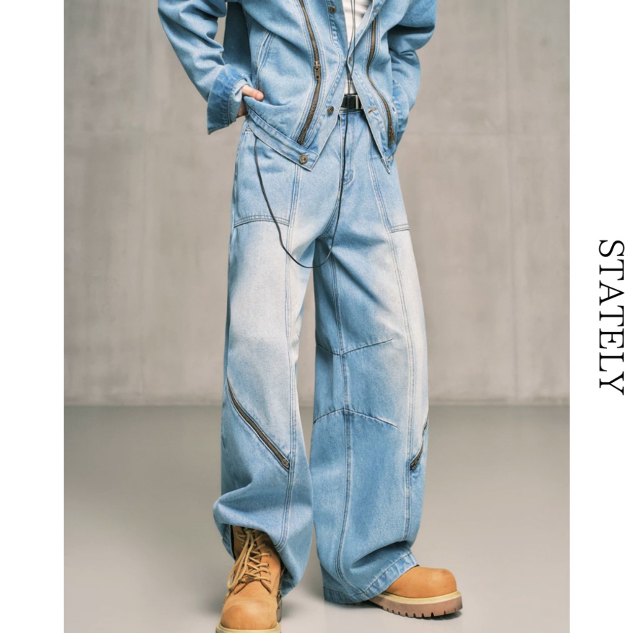 Zip Detail デニムセットアップ_ST45・画像6