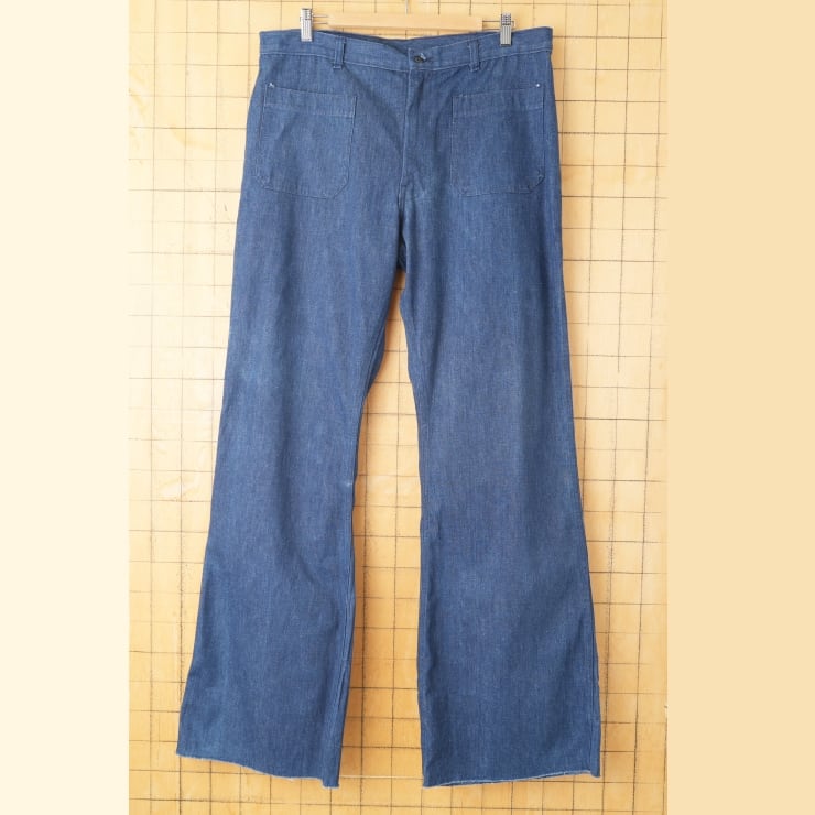60s 70s フランス製 コットン ワーク ペインター タック パンツ W38
