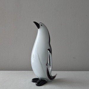 Penguin FigurineI Formia Murano Glass　高さ18,8cm　ペンギン　ムラノガラス　イタリア製　送料込
