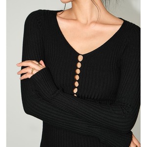 Hollow Out Slim Knitted Tops 124387