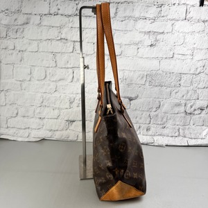 LOUIS VUITTON ヴィトン カバピアノ モノグラム レザー トートバッグ ブラウン A-13717