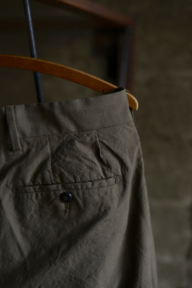 NICENESS / W.SCHENKER FLYING V CHECK TROUSERS