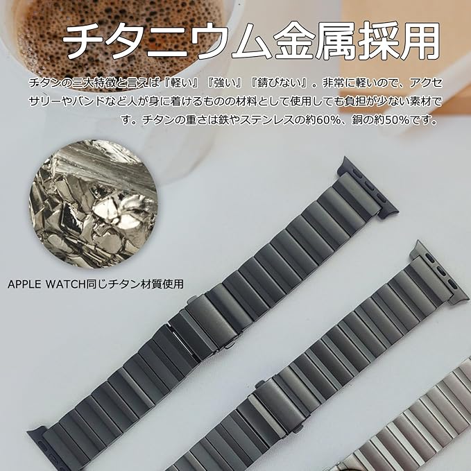 GYOKUYU「高級チタン金属」コンパチブルApple Watch Ultra/Ultra GYOKUYU「高級チタン金属」コンパチブルApple Watch Ultra/Ultra