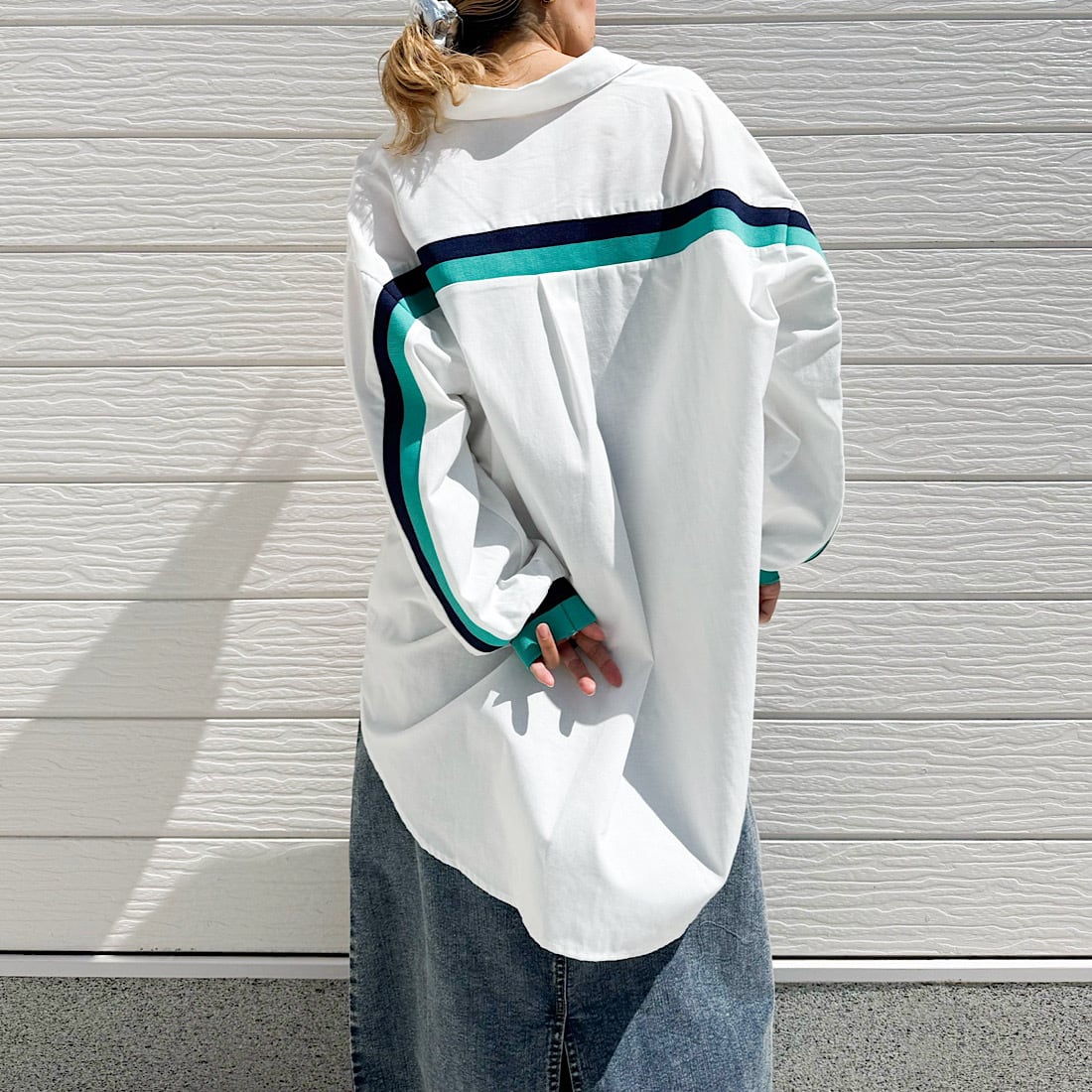 ヨークリブドッキングシャツ