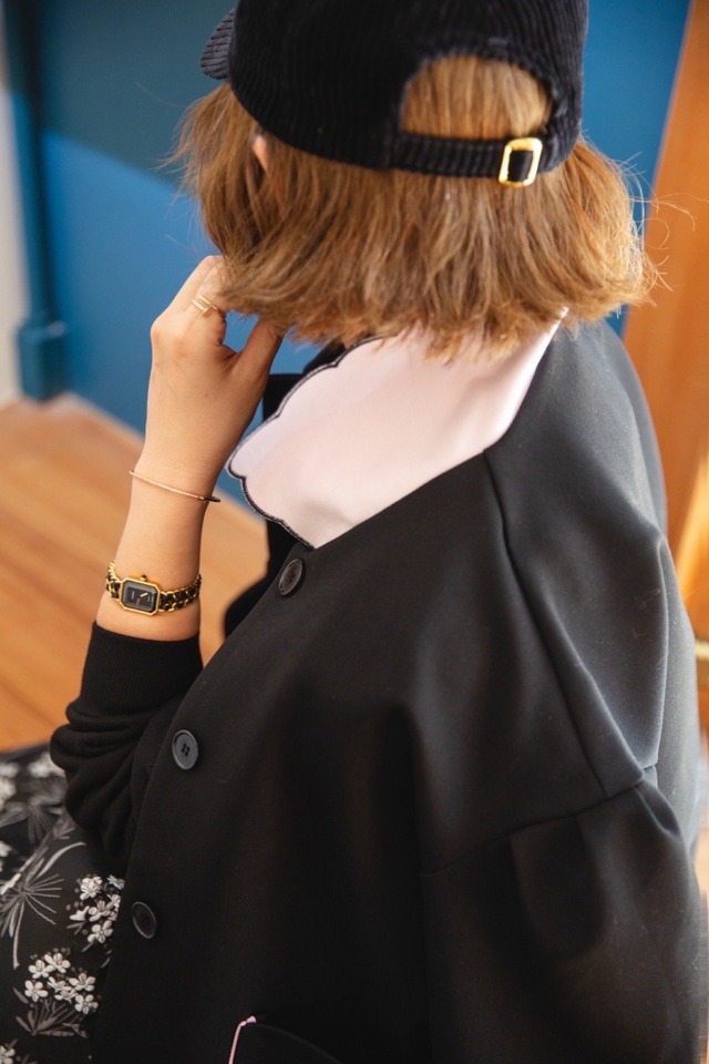 （original）スカラップ衿ショートコート