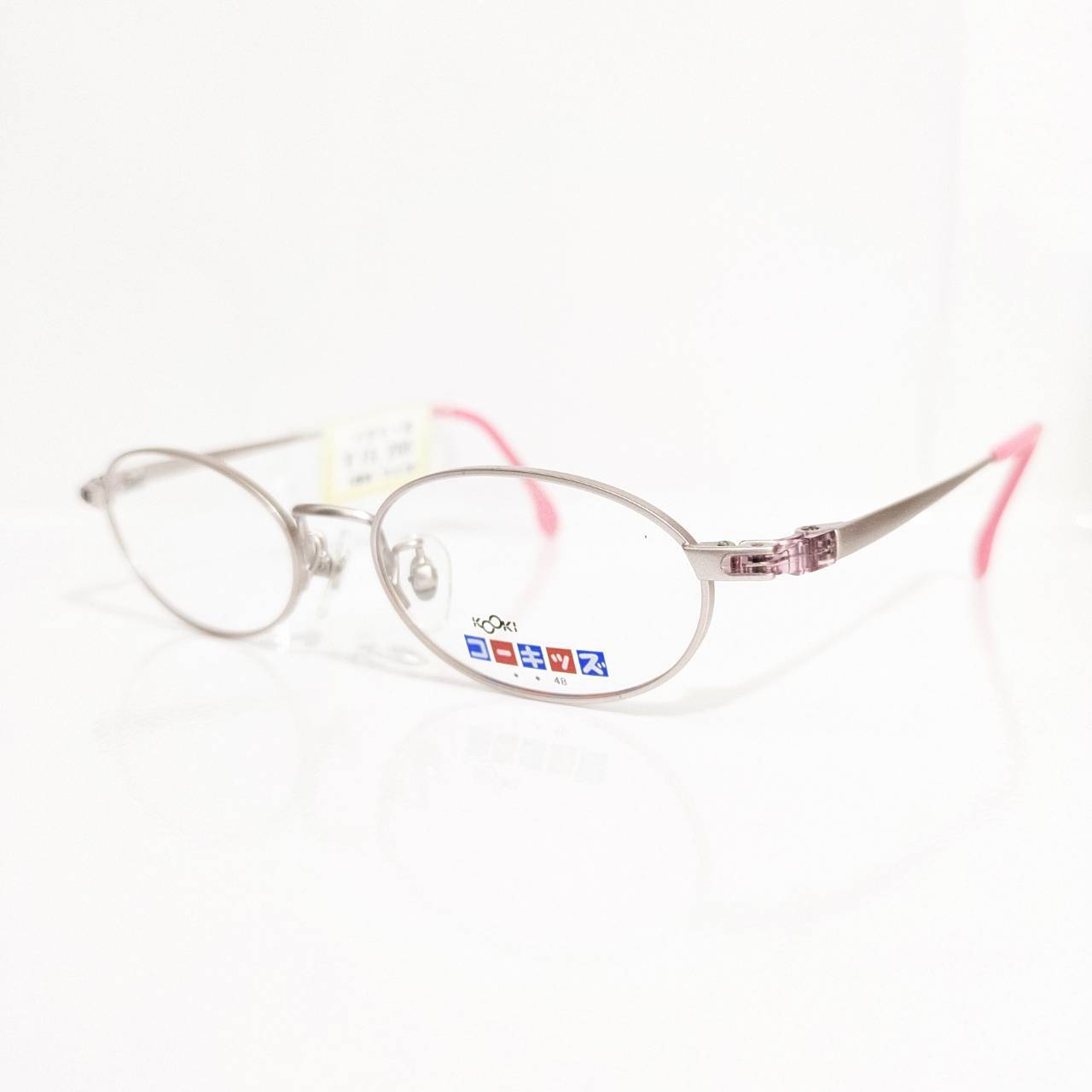 【コーキッズ】オーバルメタルフレーム マットシルバー