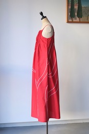 Marimekko tomato red white cami dress
