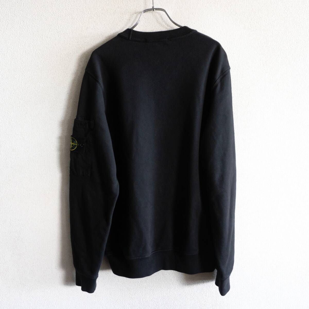 メンズ 最終STONE ISLAND ブラック スウェット S