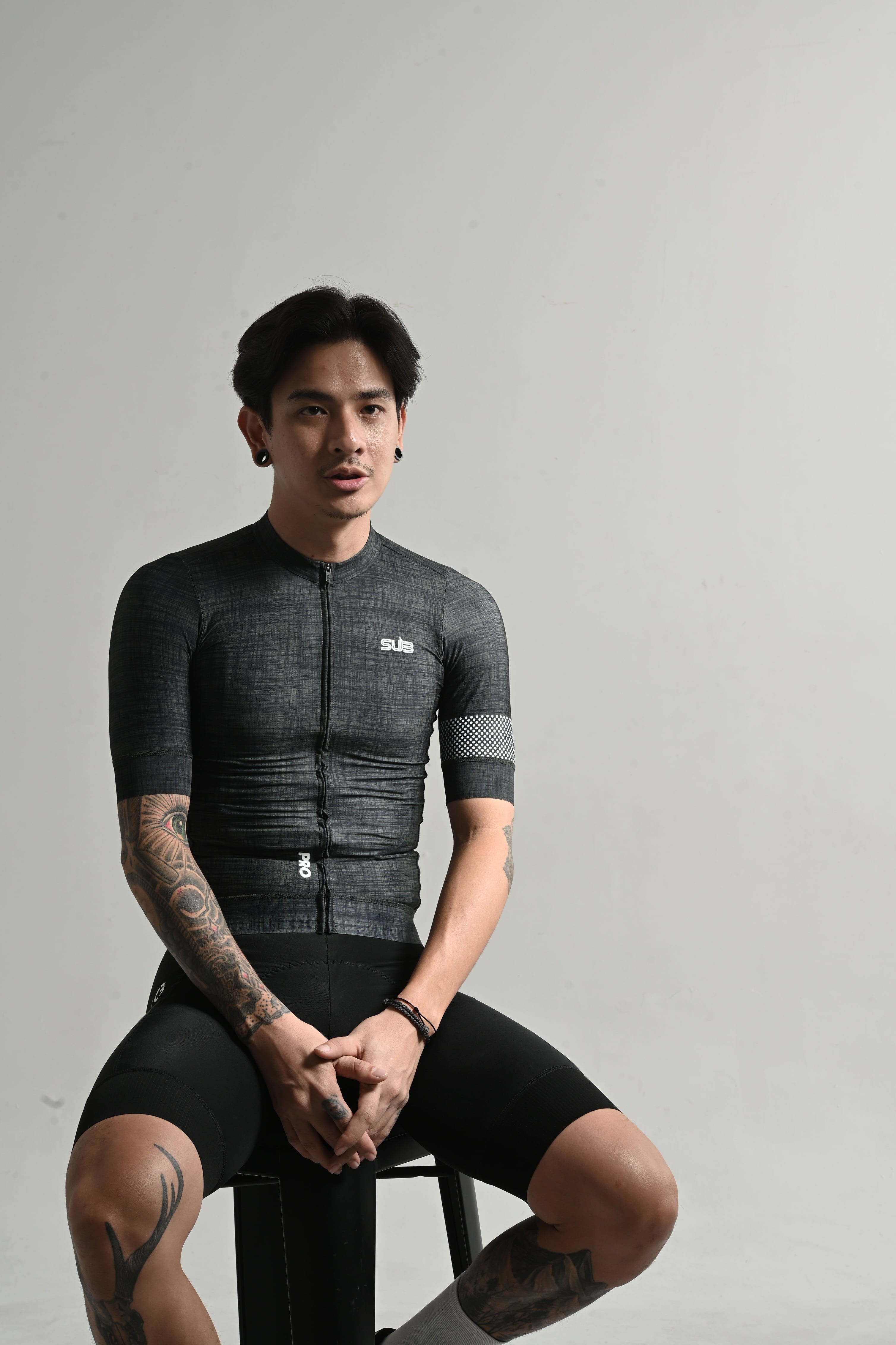Pro Misty Cross Black / Long sleeves | 【公式】SUB Jersey