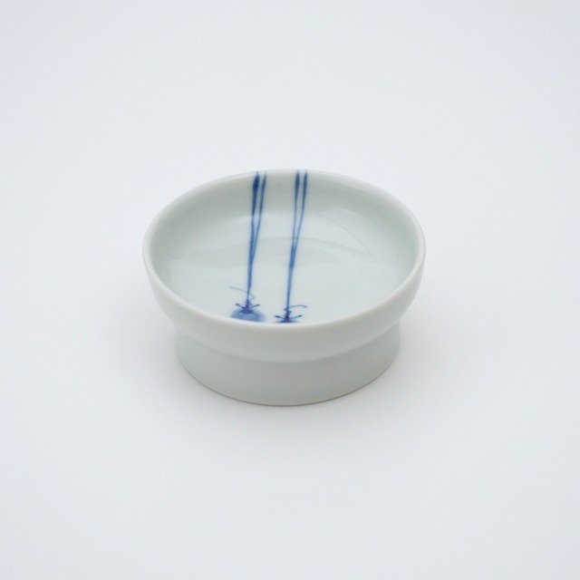 染付干柿紋8.5cm高台小皿