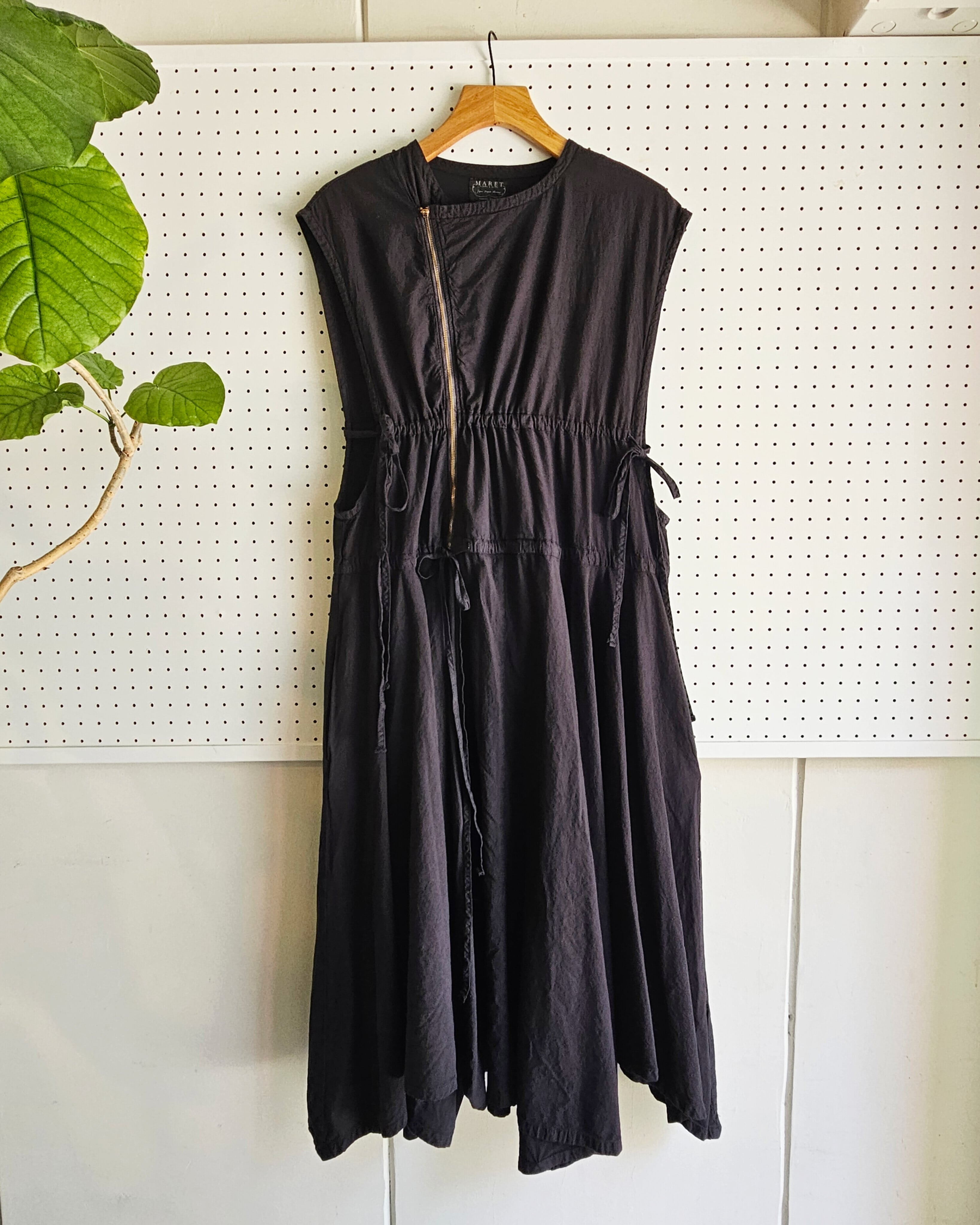 【MARET】ライダースドッキングワンピース / BLACK / M236S83