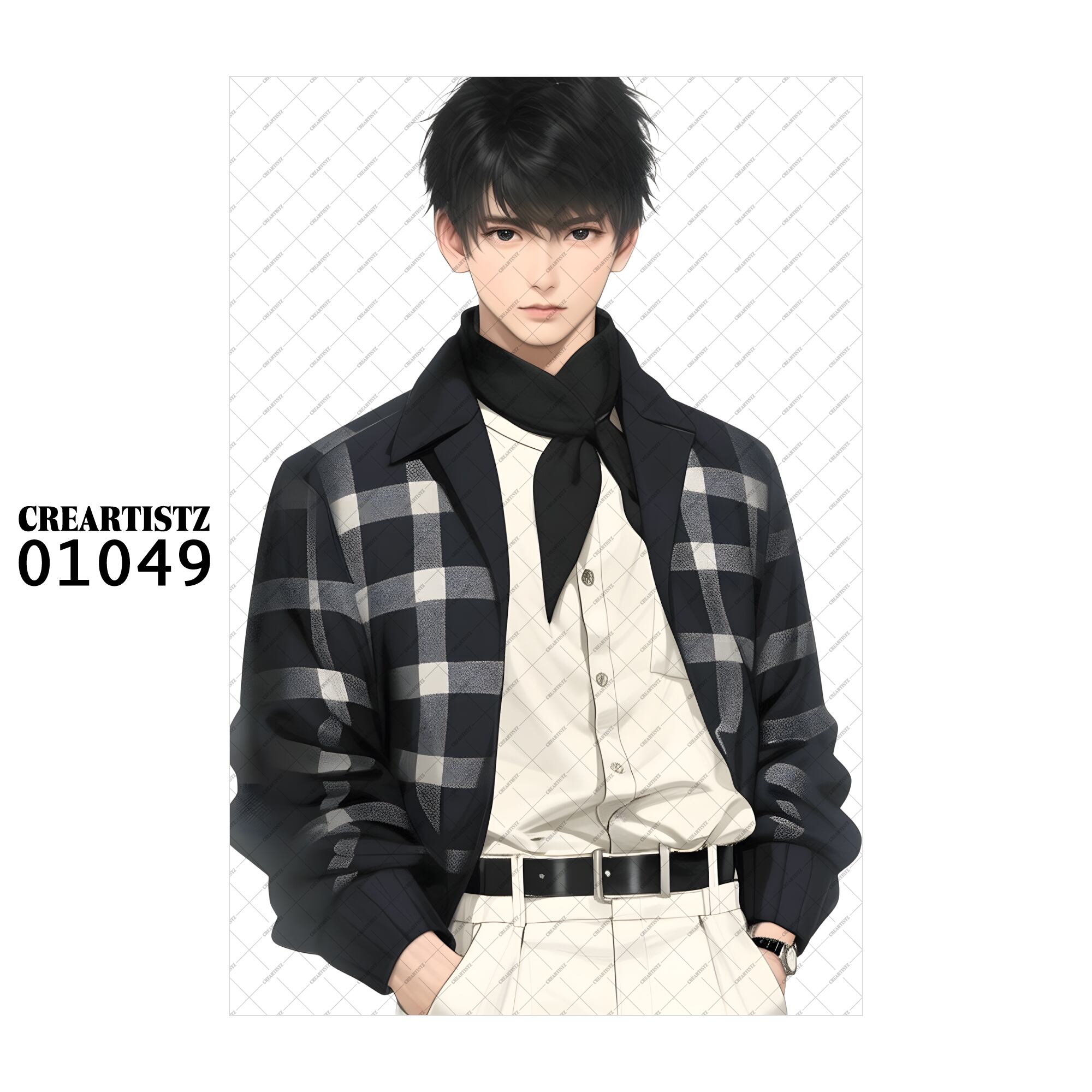 01049 ボーイ クール オリジナル ペーパー/ステッカー 4枚セット CREARTISTZ