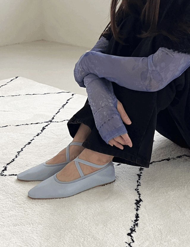 【23ss】Cross-String Flat Shoes_4colors
