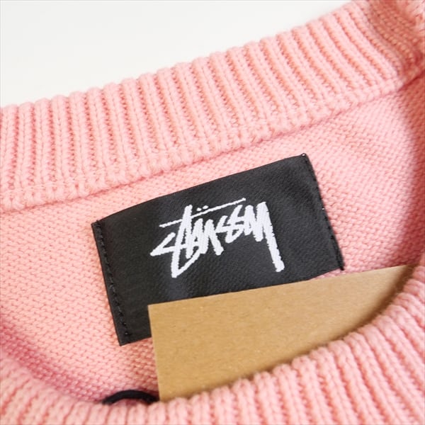 Lサイズ STUSSY STOCK SWEATER PINK ピンク セーター