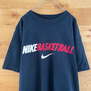 【NIKE】バスケットボール Tシャツ ナイキ ロゴ スウッシュ M us古着 アメリカ古着