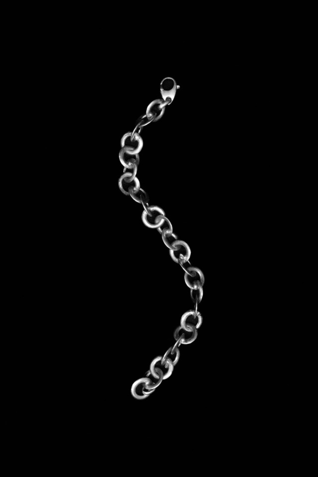 "Italian Jewelry" Silver 925 Round Link Bracelet