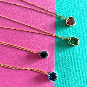 《予約》18k High quality / HAND MADE crystal color stone necklace【 4type 】ㆍ