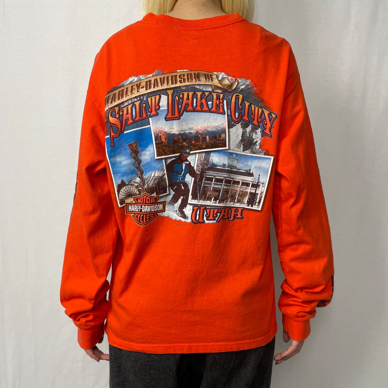 Harley-Davidson ハーレーダビッドソン ポケット ロングTシャツ メンズ 