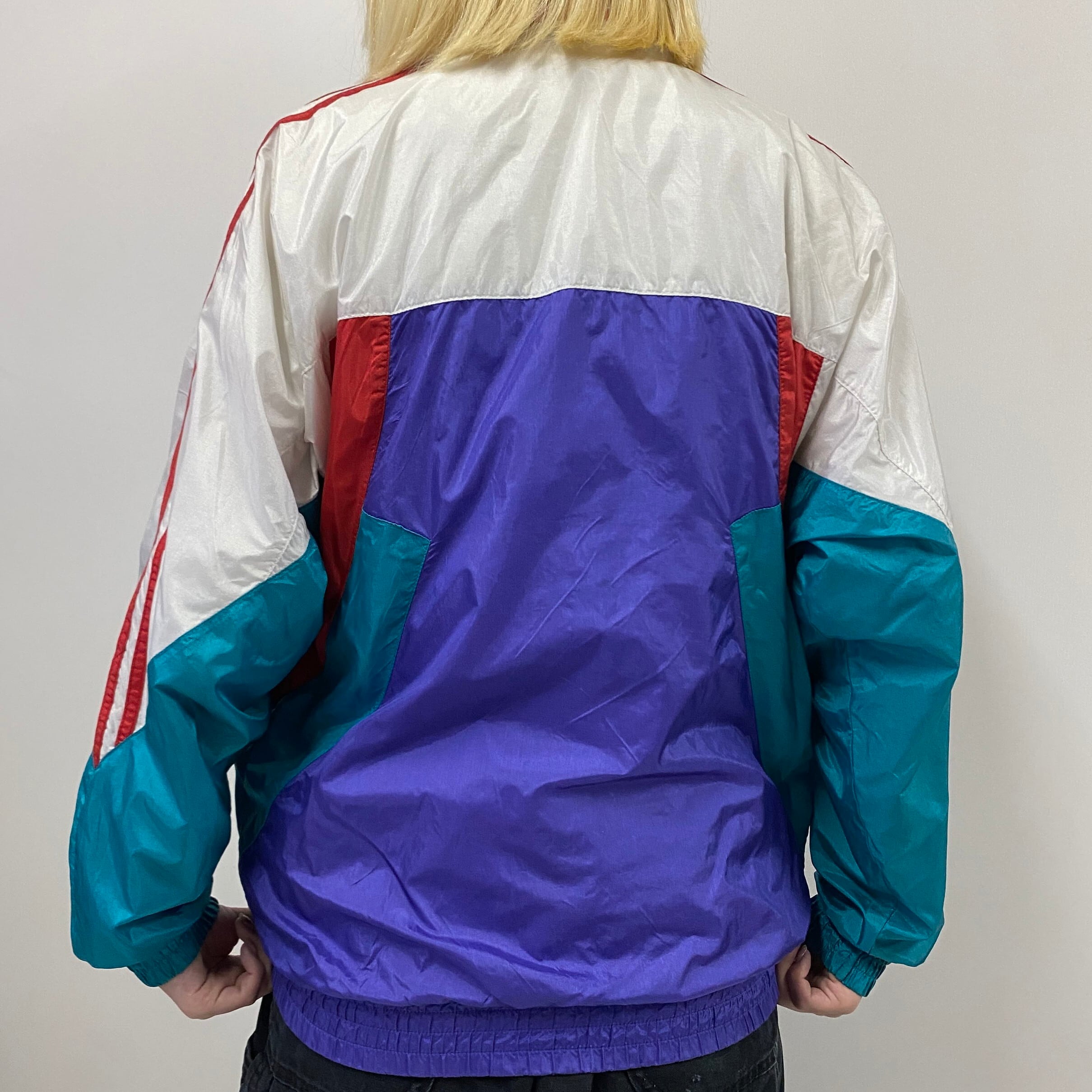 80〜90年代 80s 90s 銀タグ adidas アディダス ナイロンジャケット 