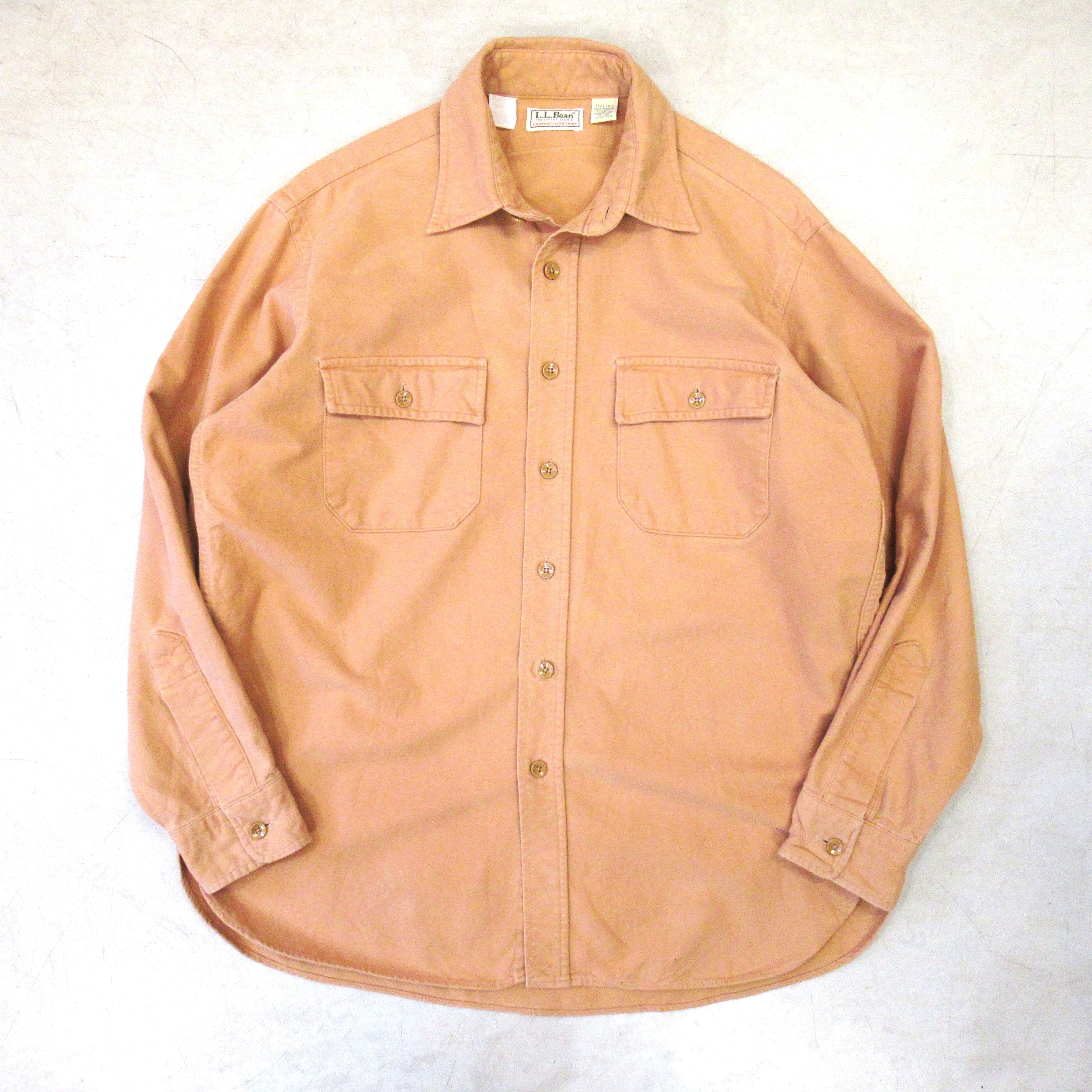 80S L.L.Bean Good Color CHAMOISCLOTH Shirt【16】 | drop by