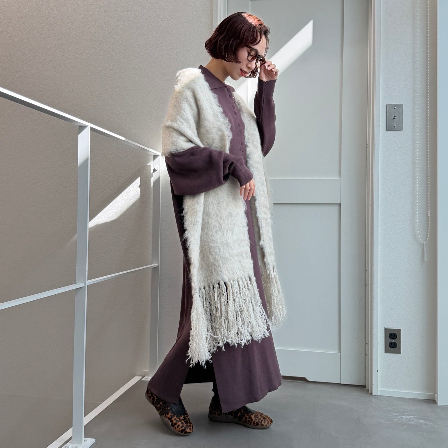 ポロニットロングOP/マロン | CFT.