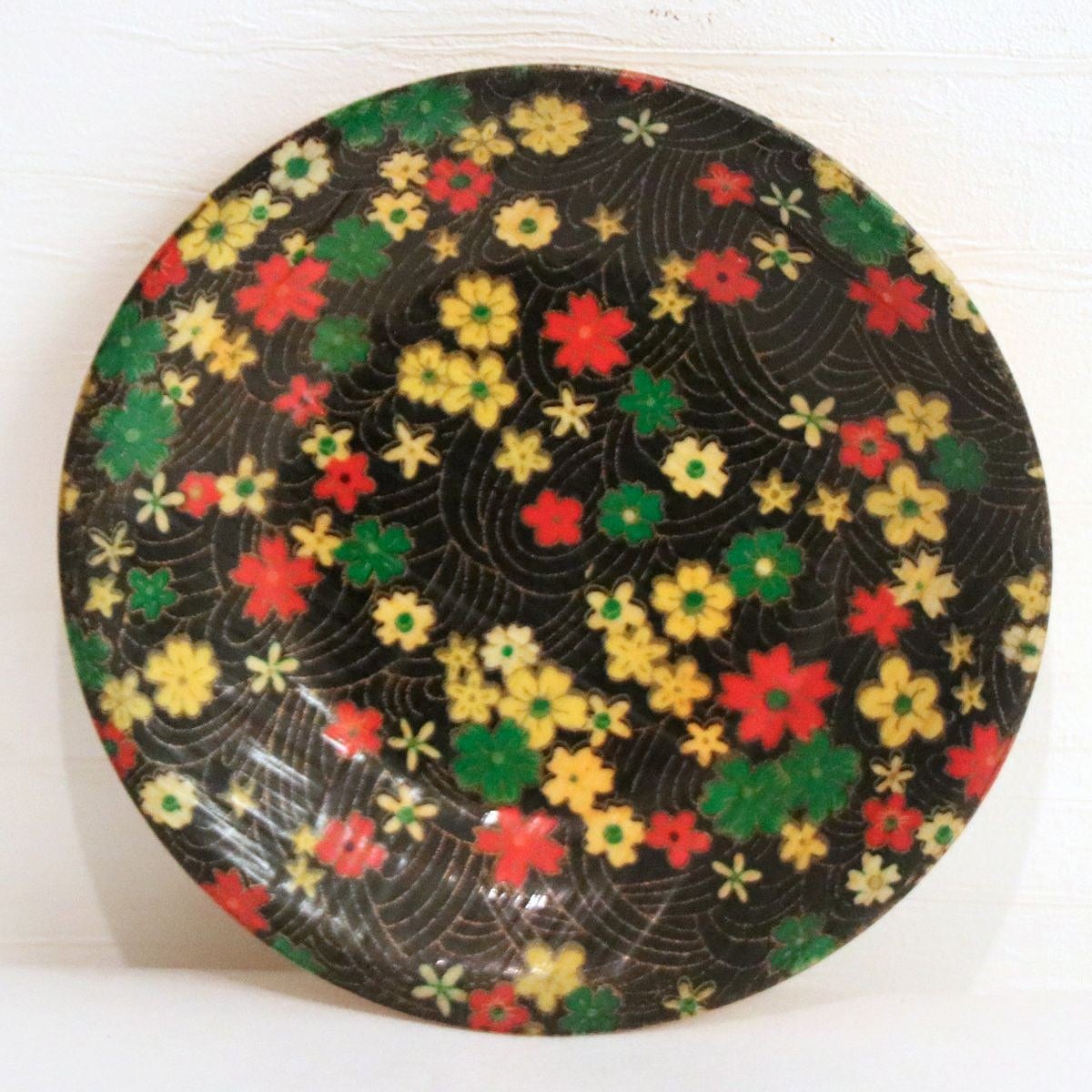 茶托・花柄・竹細工・5枚セット・No.200802-15・梱包サイズ60