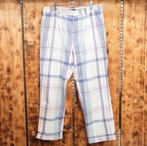 80s90s ralphlauren usa製 チェック スラックス W36/ラルフローレン