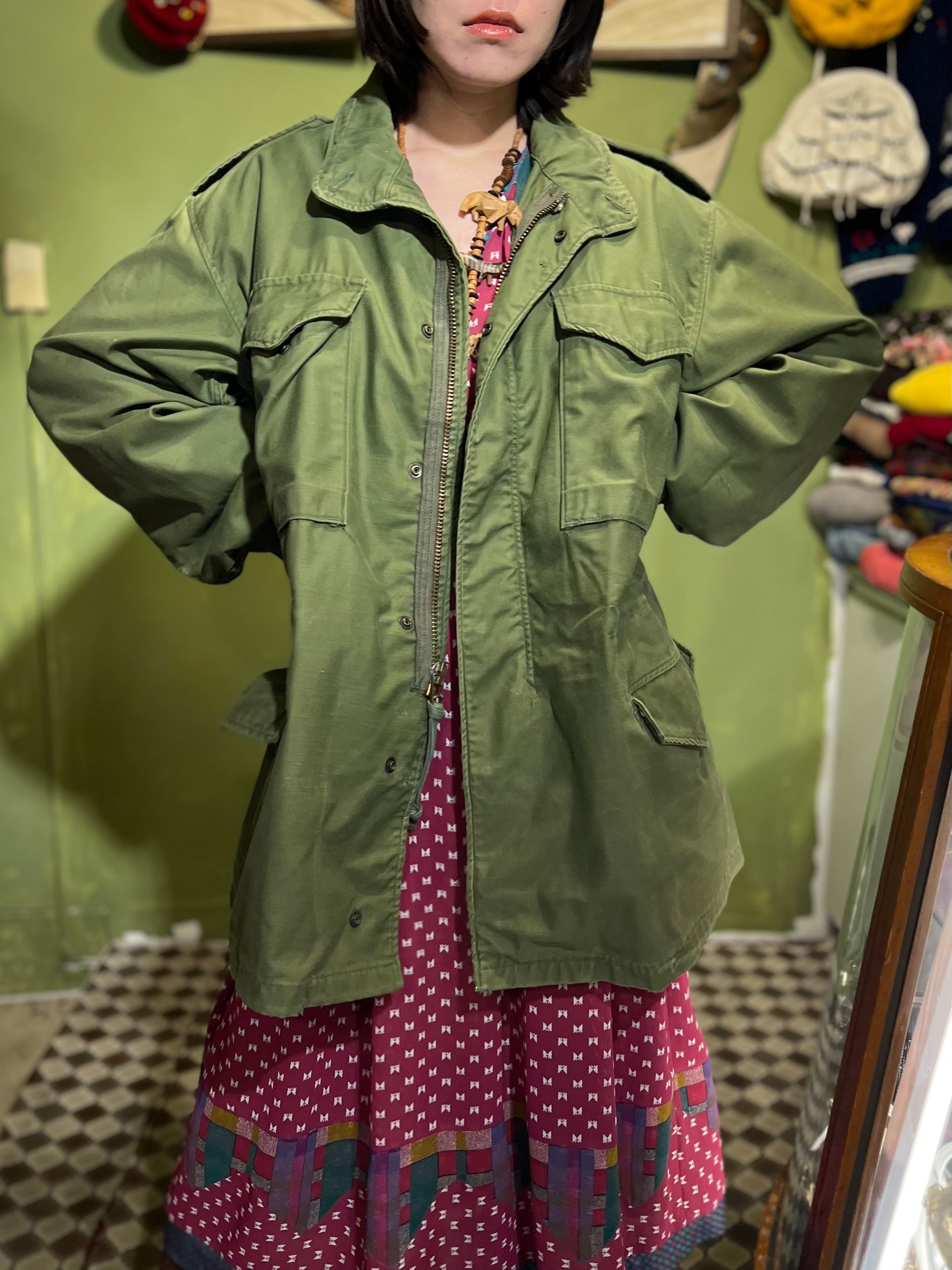 Vintage green military jacket ( ヴィンテージ グリーン ミリタリー ...