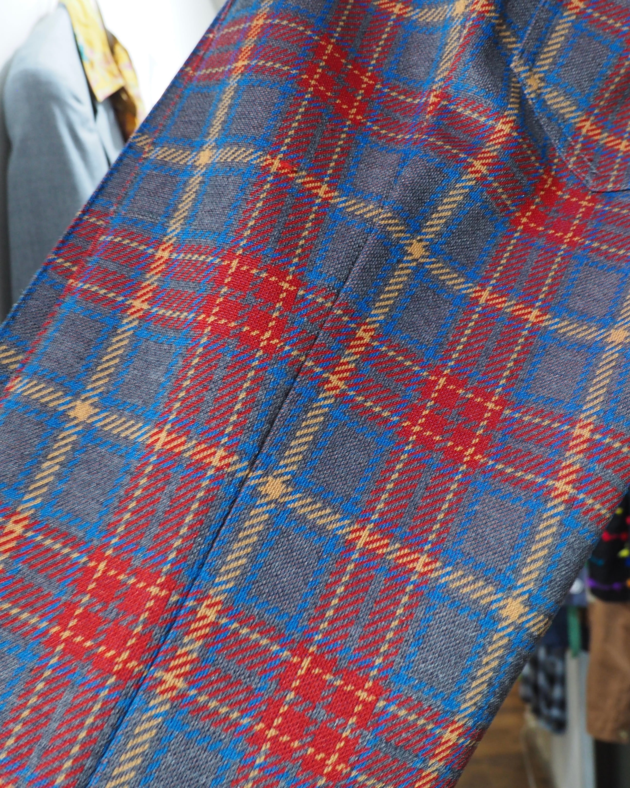 1970s ” H BAR C ” Beautiful Tartan check pattern vintage Flare pants