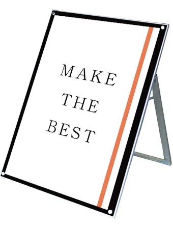 ポスター用スタンド看板マグネジ B1ロウ片面ブラック