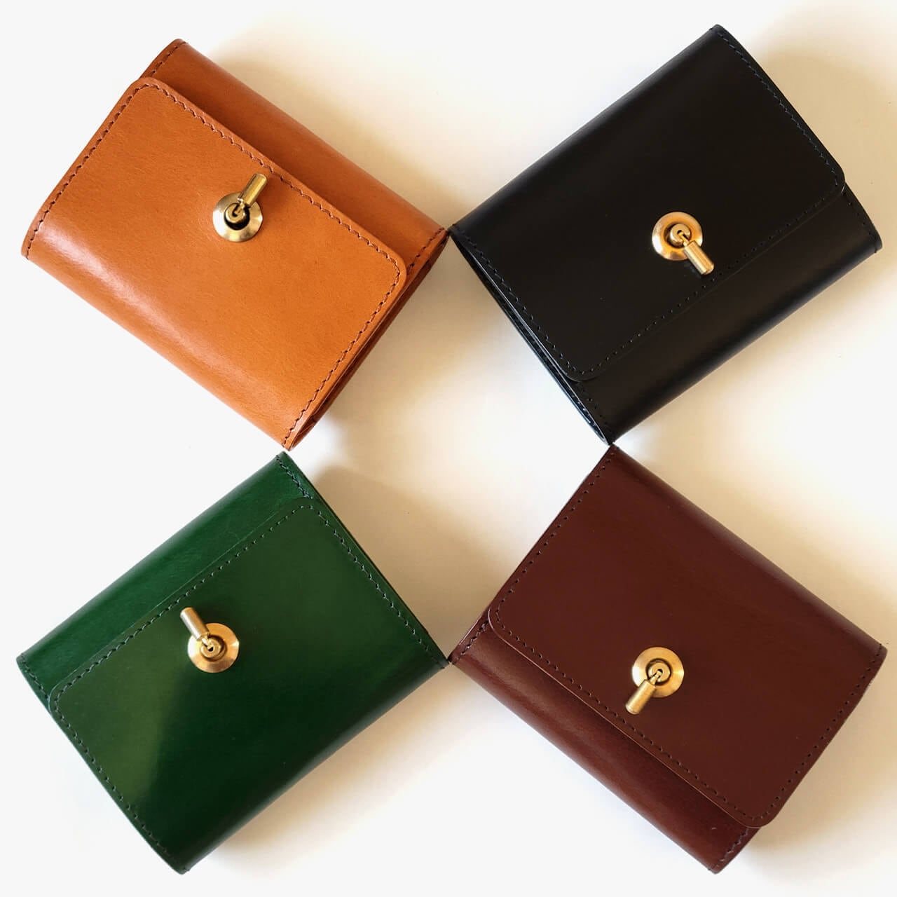 受注製作】左利き用オコシ金具ミニ財布 各色 | Leather+