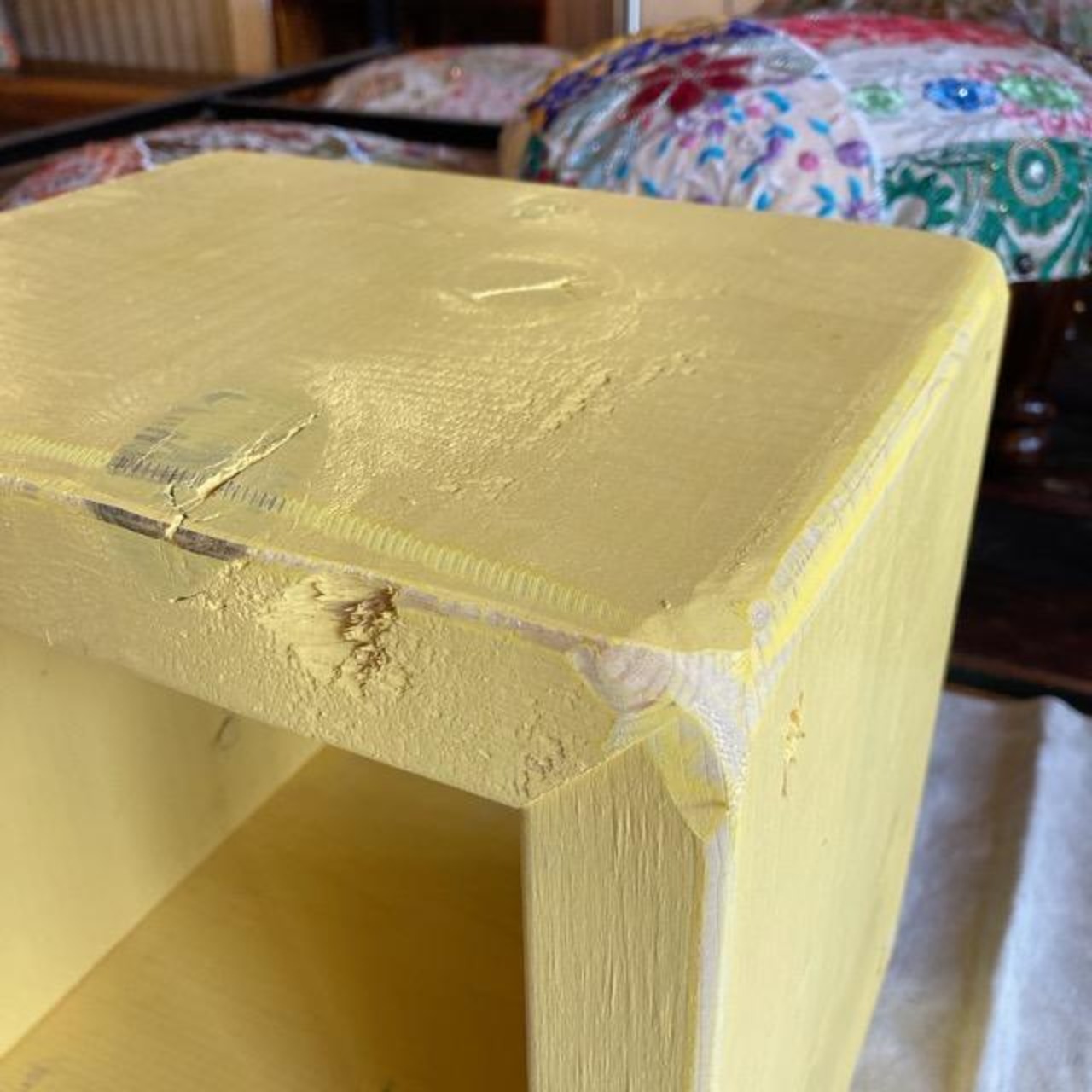 TOPANGA Furniture　カラフルウッドボックス　Sサイズイエロー