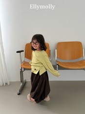 【取寄/韓国直送】Elly molly ヘイズルレイヤードTシャツ｜秋服｜韓国子供服｜26/AT