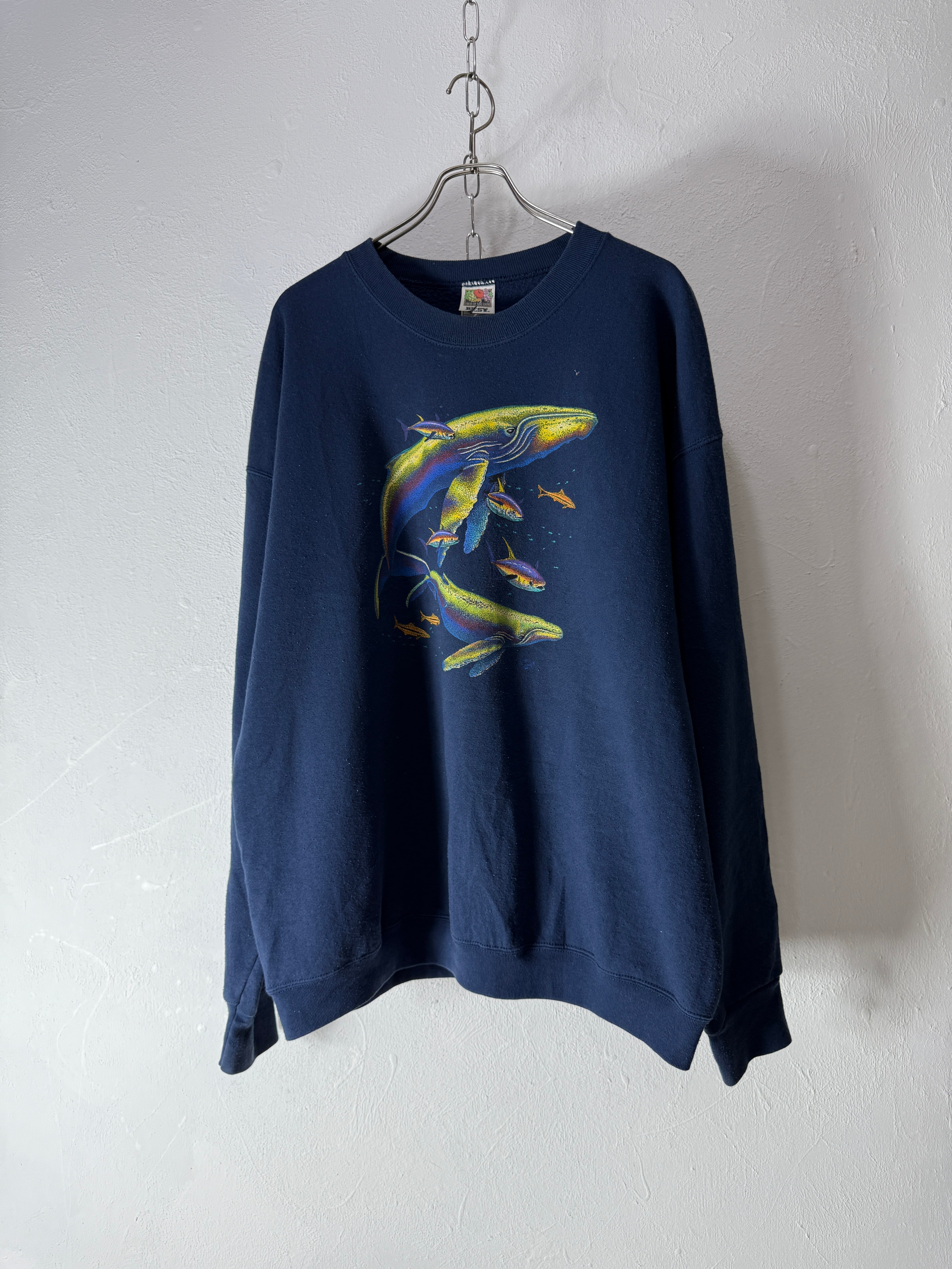 90’s “NEON OCEAN” sweat shirt
