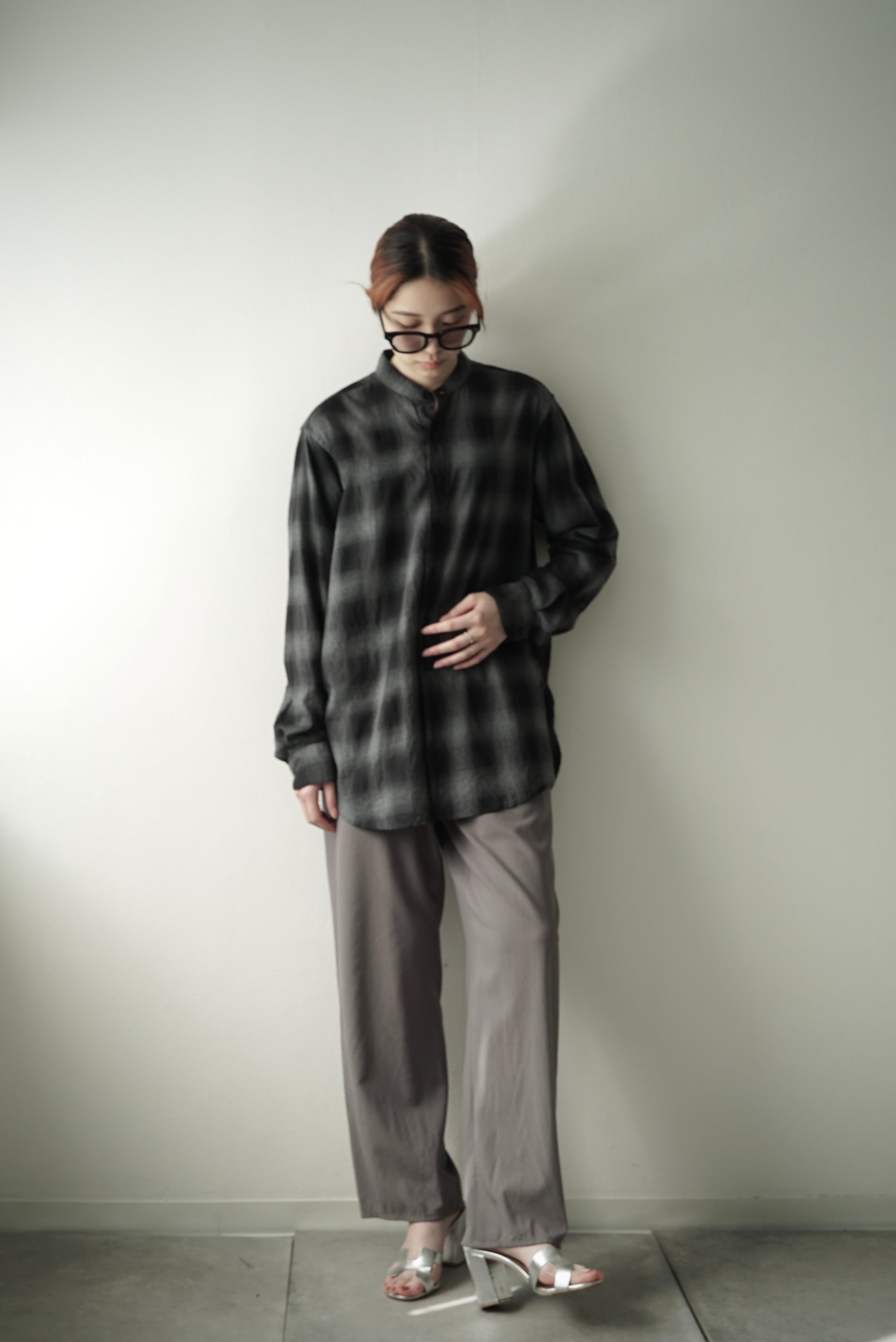 Lite Ombre Chack / Granpa Shirts (SHADOW） | C O L I N A