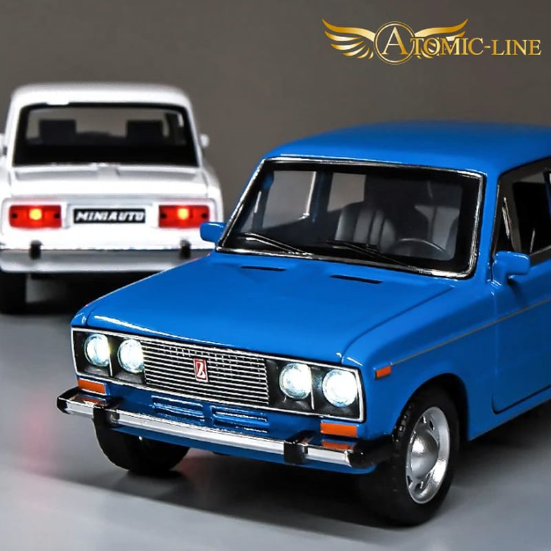アフトヴァース VAZ-2106 Lada 1600 ミニカー 1/24 全3色 ライト点灯