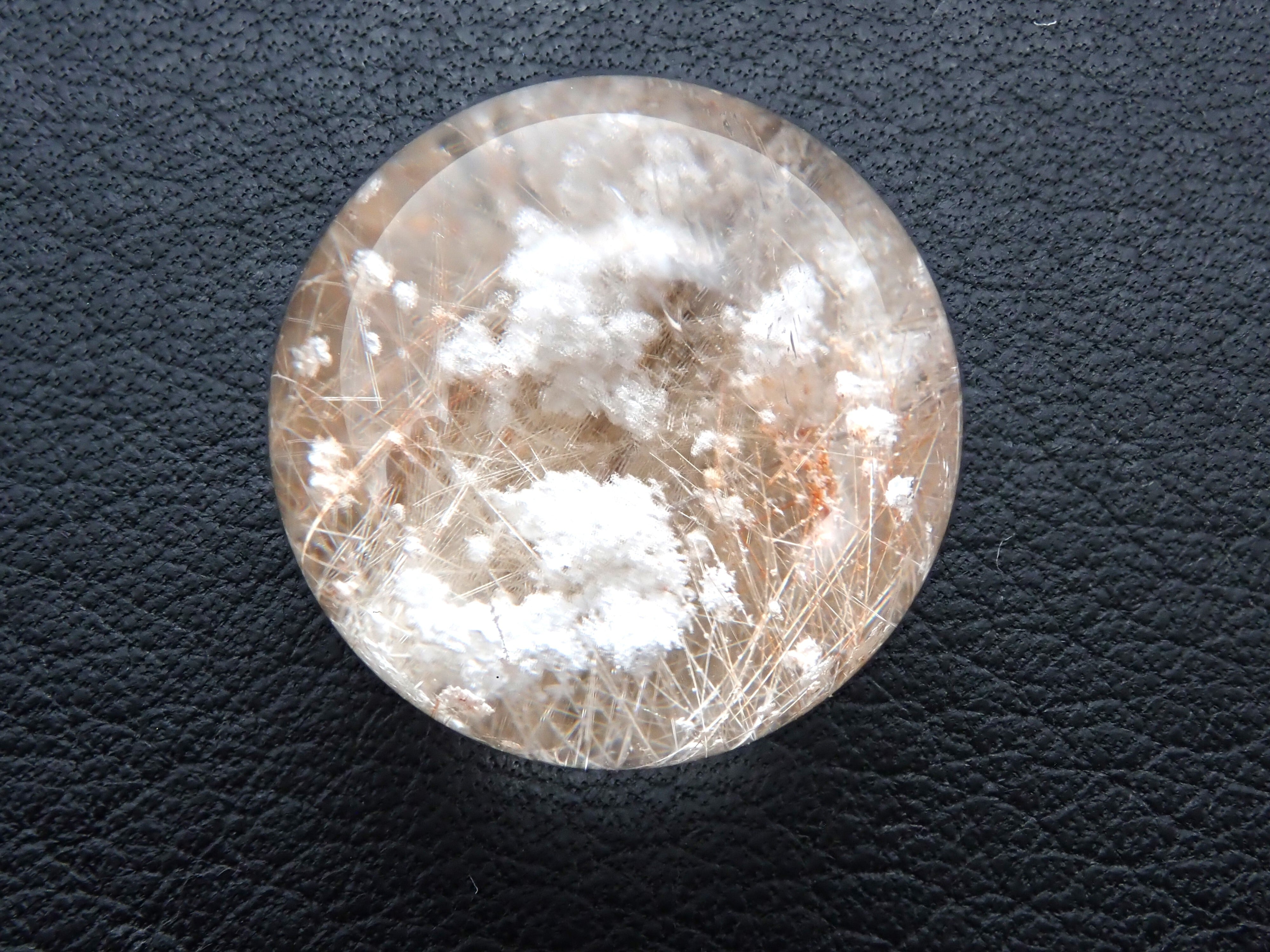 ブラジル産ホワイトガーデン・ルチルインクォーツ 25.707ct | Gem Shop
