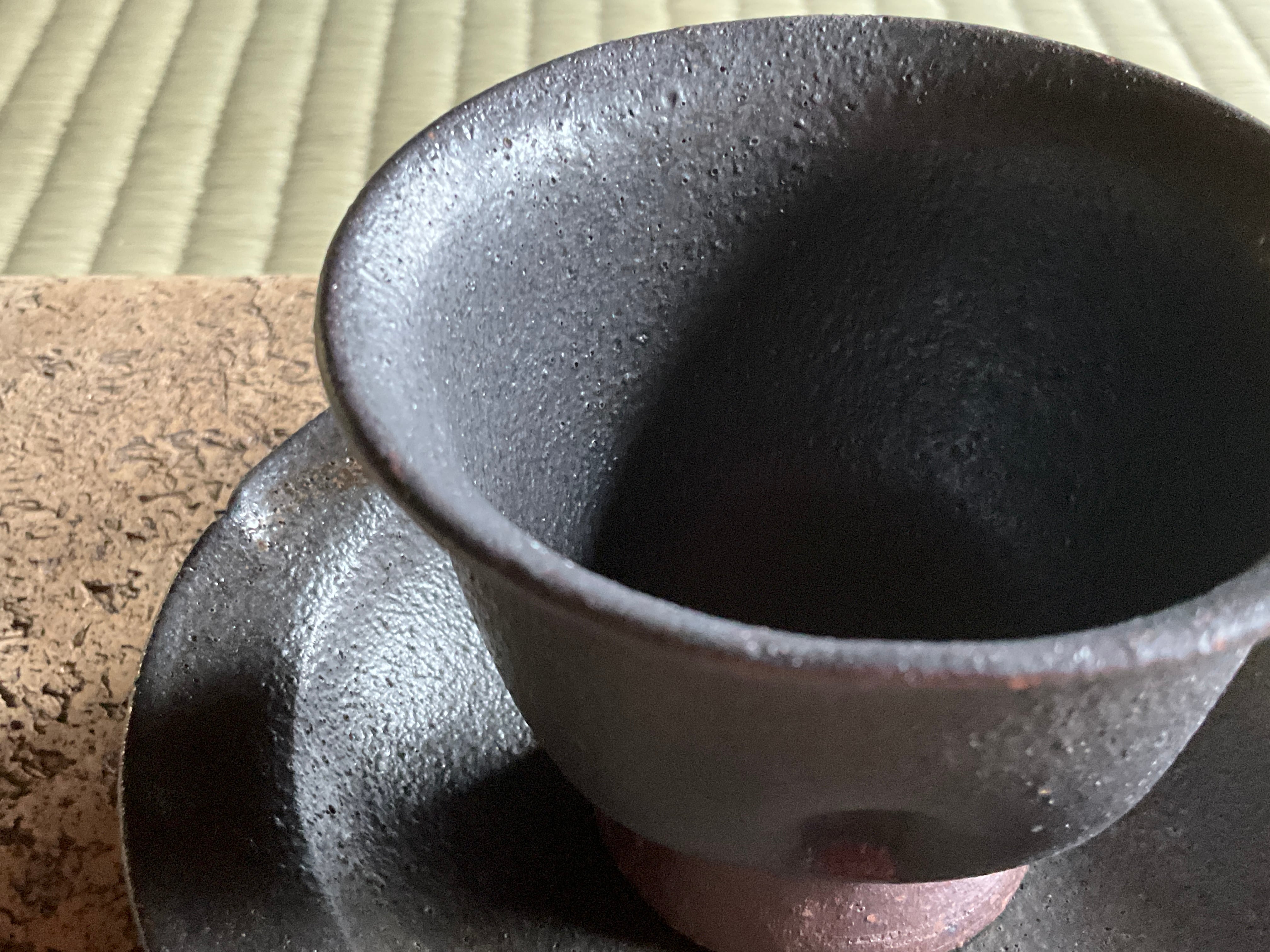 泥彩 小煎茶碗と茶托 | ohmitogei