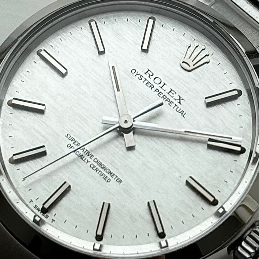 Rolex Oyster Perpetual 1002 (35*****) Silver Mosaic dial | Nivram