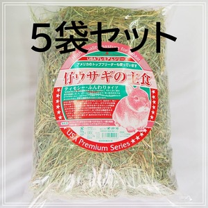 【5袋セット】R.D.B仔ウサギの主食500g（チモシー牧草）