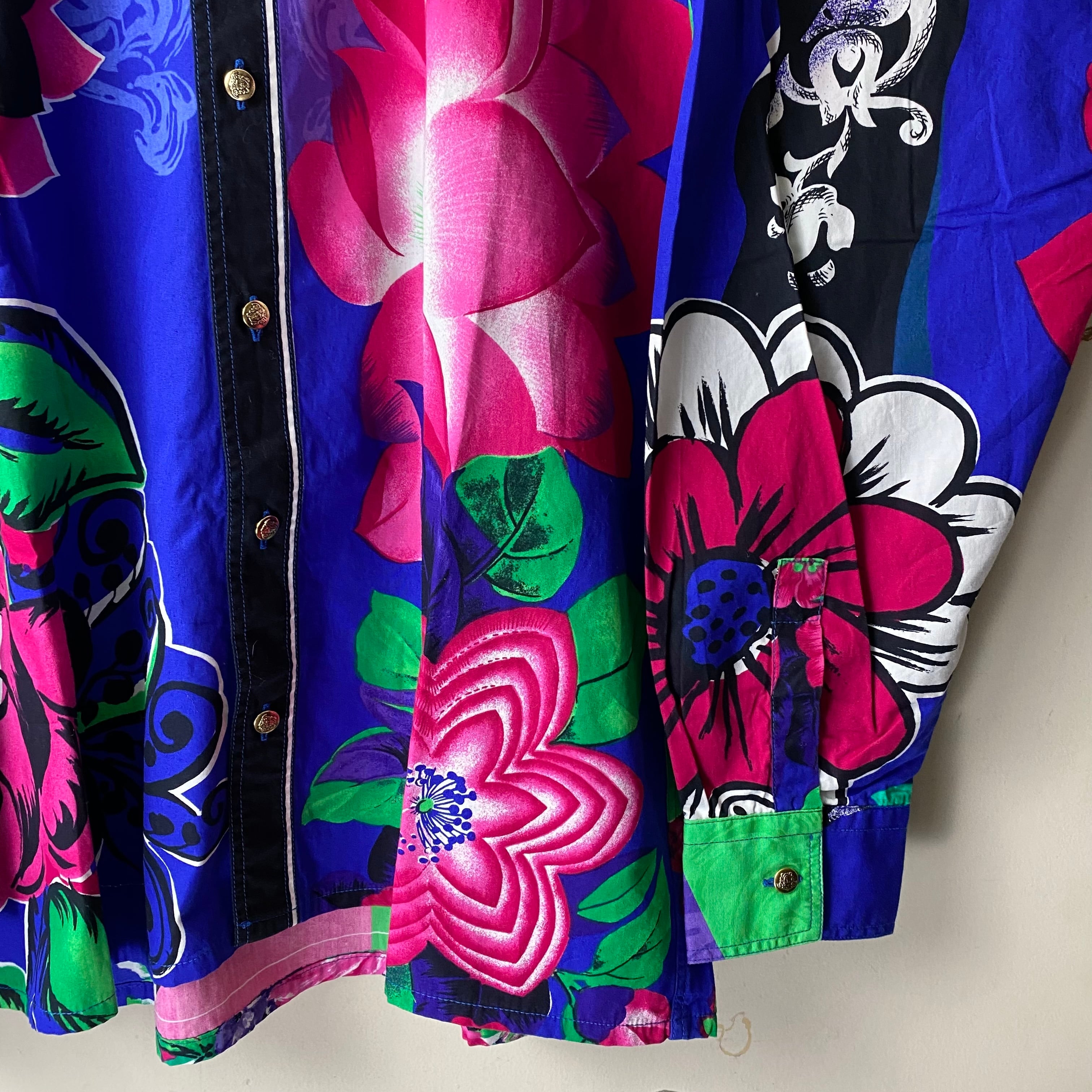 ヴェルサーチ VERSACE JEANS COUTURE フラワープリントジャケット 