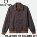 【送料無料】ジップジャケット BRIXTON ブリクストン DILLINGER HT BOMBER JKT 03440 BLACK HOUNDSTOOTH 日本代理店正規品L