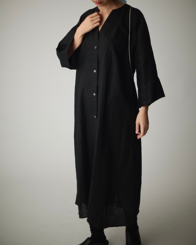 【suie】Linen tasuki robe coat/リネンたすき羽織りワンピース 【suie】Linen tasuki robe coat/リネンたすき羽織りワンピース