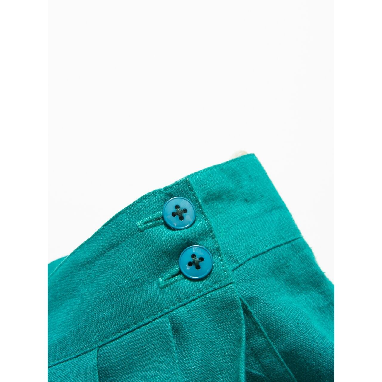 【Made in France】Mi-mollet length pleated linen skirt(フランス製 ミモレ丈プリーツリネンスカート)4a