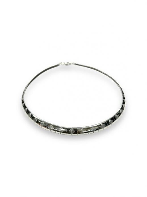 【PLANETSTUDIO】snake rgombus necklace