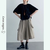 【2color】純綿ランタンスリーブトップ 《P0241》