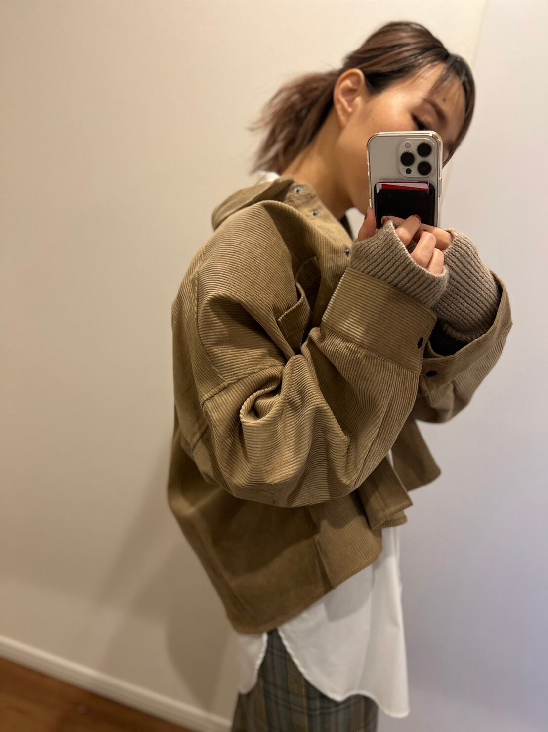 【SELECT】ロングリブスリーブシャツ