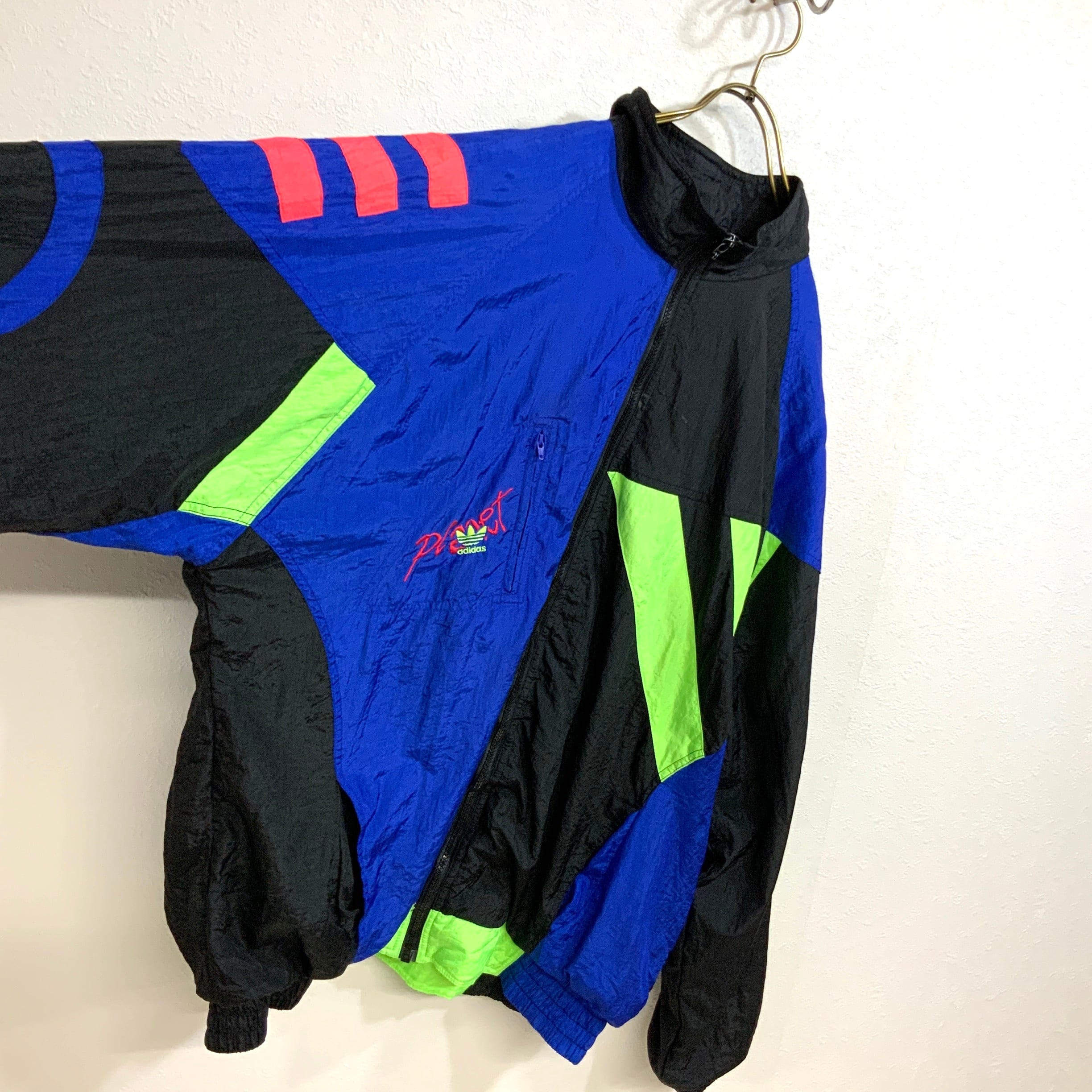 希少 90's adidas クレイジーカラー オーバーシルエット ナイロン