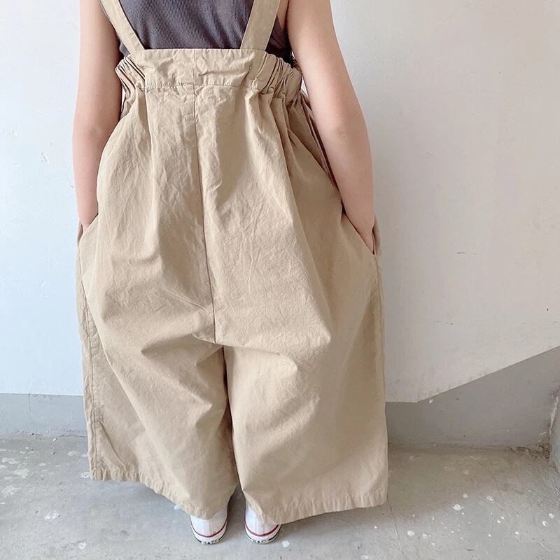 【即納】ワイドなラップパンツサロペット｜海外子供服｜韓国子供服